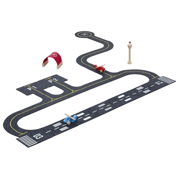 goki Spielset Flughafen gokiAir aus Filz und Holz - Holzspielzeug Profi