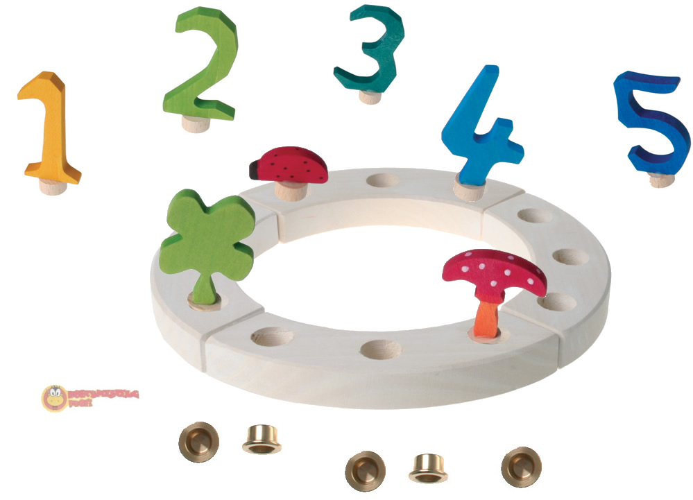 GRIMM´S Geburtstagsdeko Kleiner Ring Glück, weiß