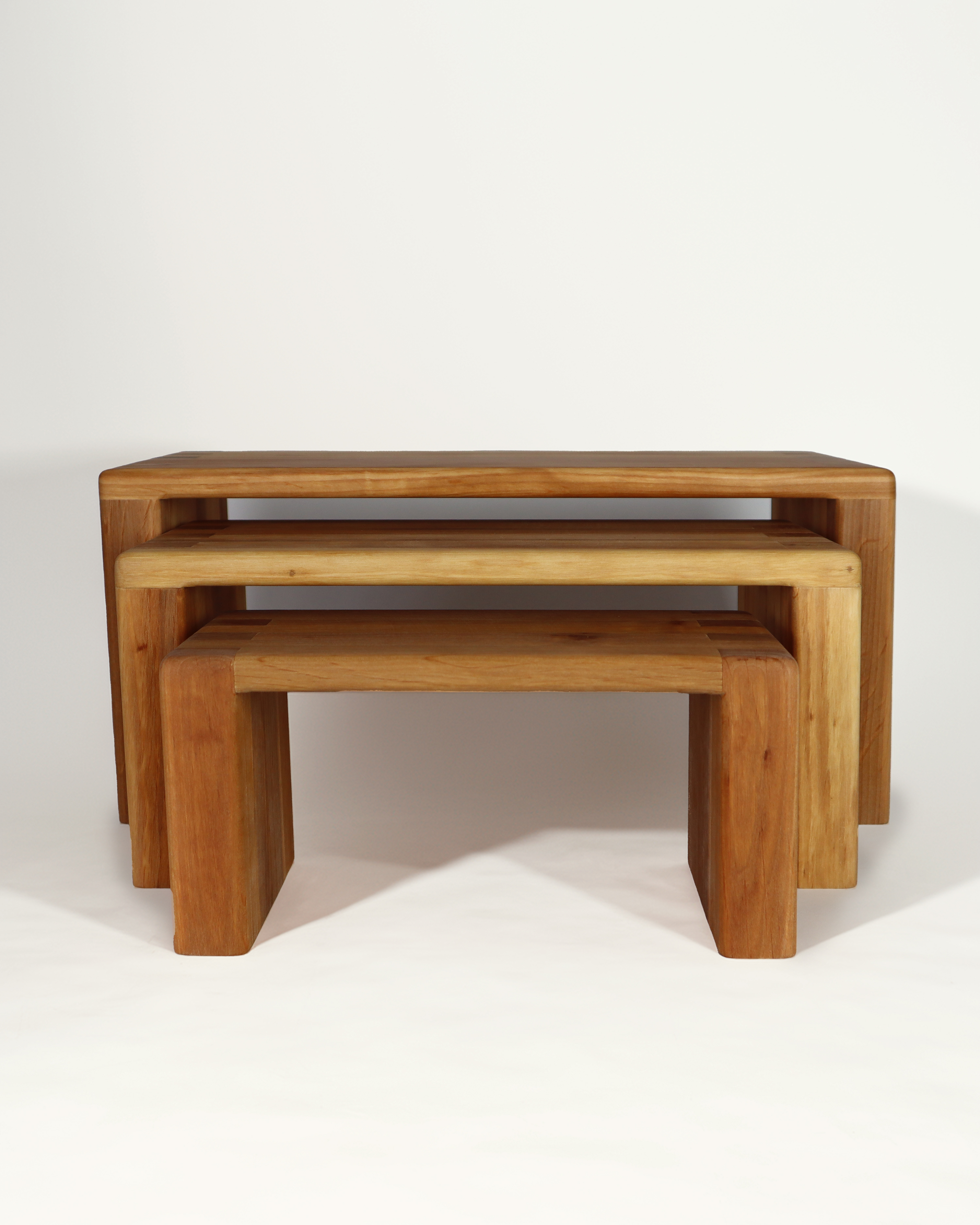 BAUSPIEL Hocker Set aus Erle (3-tlg.)