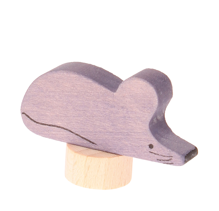 GRIMM´S Stecker grau-rosa Maus