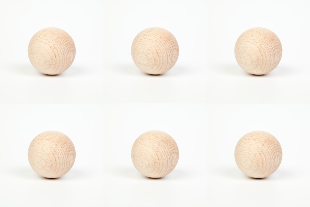 Grapat 6 Holzkugeln natur Grapat 6 Holzkugeln natur