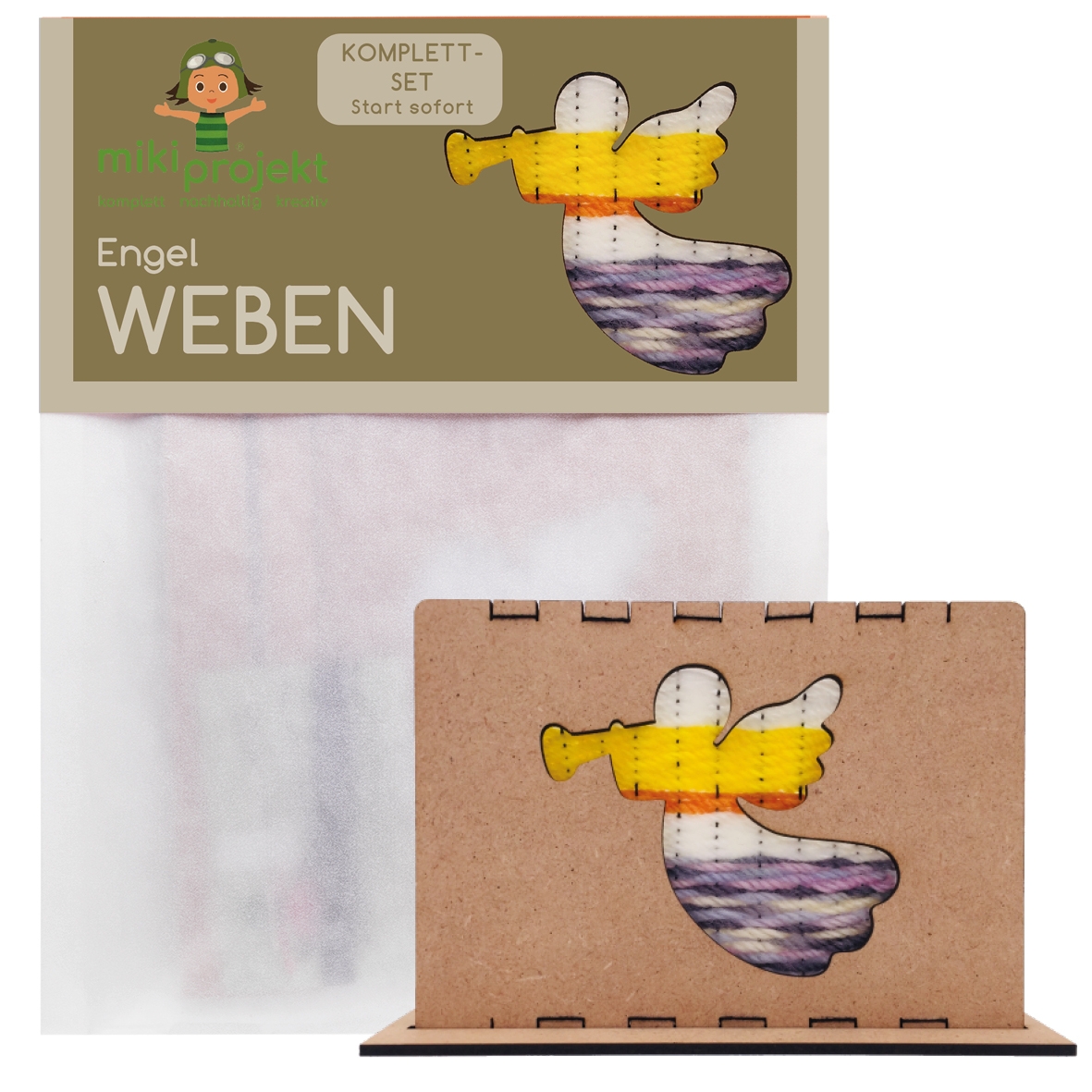 mikiprojekt Bastelset Weben Engel mikiprojekt Bastelset Weben Engel