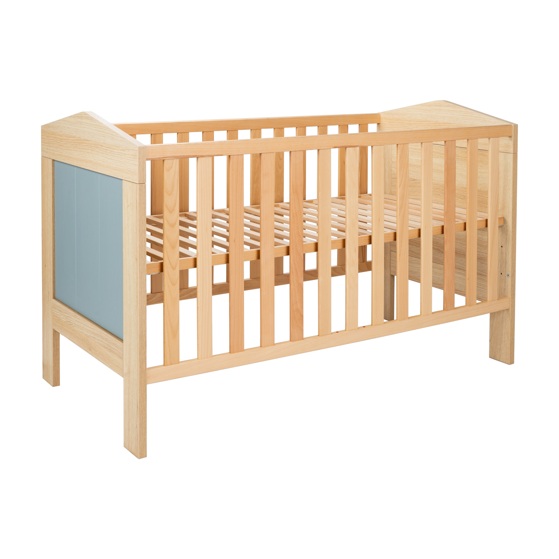 Arthur Berndt Babyzimmer ROOFY Kinderbett in Salbei und Nagano Oak NB und 3 Schlupfsprossen Arthur Berndt Babyzimmer ROOFY Kinderbett in Salbei und Nagano Oak NB und 3 Schlupfsprossen