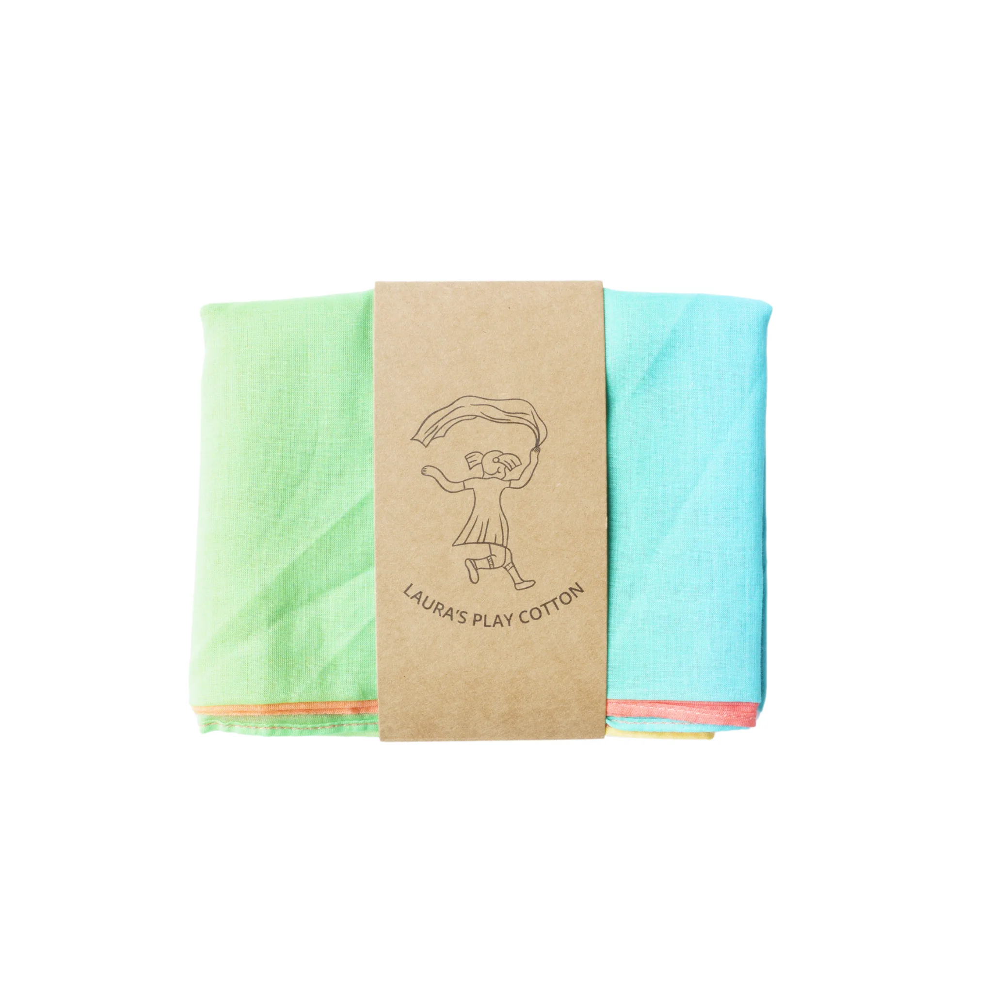 Lauras Play Cotton Spieltuch PASTELL RAINBOW - Holzspielzeug Profi