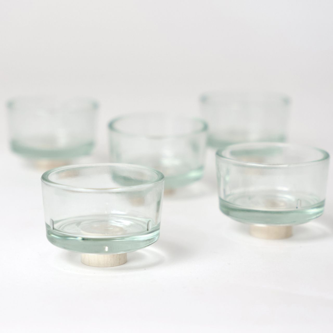 GRIMMS Teelichthalter aus Glas - HOLZSPIELZEUG PROFI