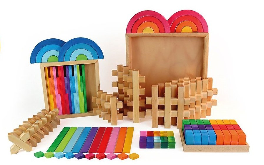 BAUSPIEL Großes Konstruktions-Set (167 Teile)