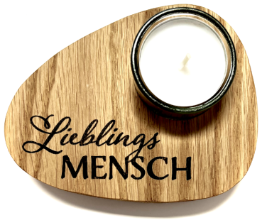 Holzpost® Teelicht Lieblingsmensch