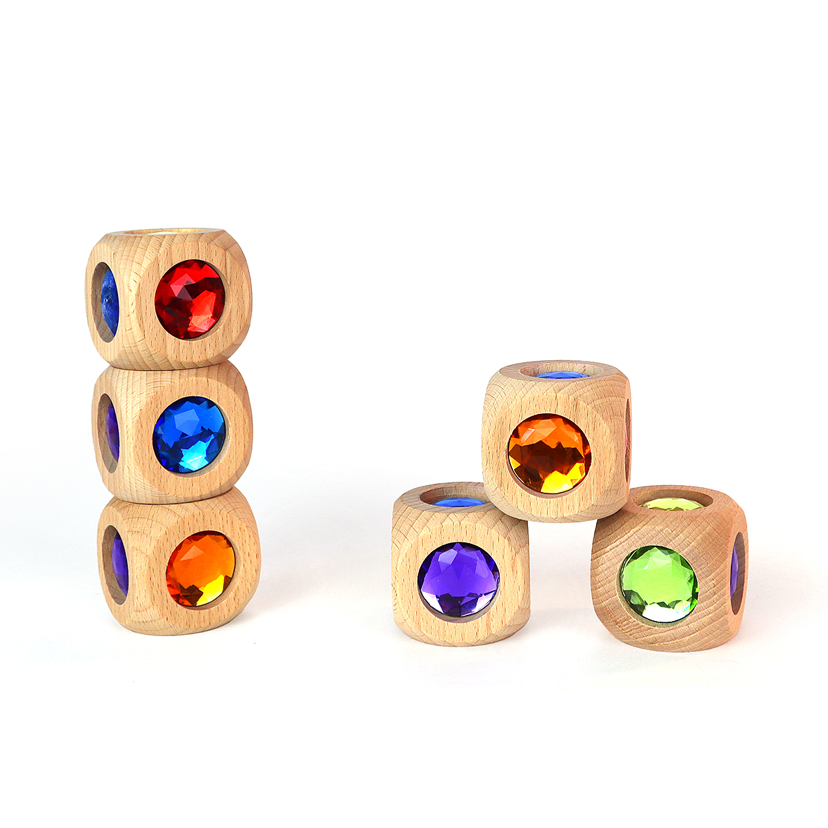 BAUSPIEL Zauberwürfel: mit 6 unterschiedlichen Seiten - Holzspielzeug Profi BAUSPIEL Zauberwürfel: mit 6 unterschiedlichen Seiten - Holzspielzeug Profi