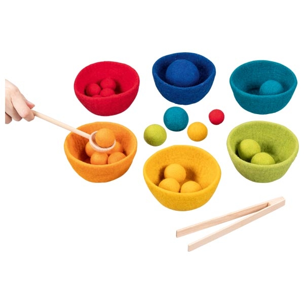 Farbsortierspiel Sorterino von goki evolution - Holzspielzeug Profi