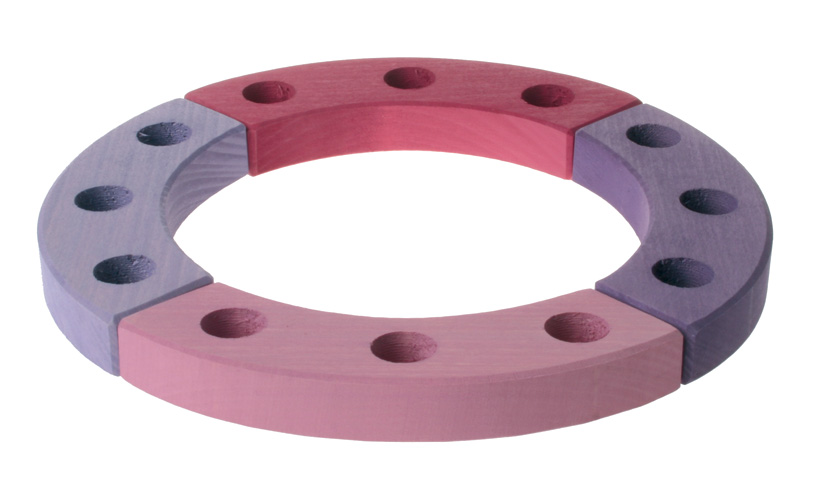 GRIMM´S Geburtstagsring Festtagsring klein, rosa-violett