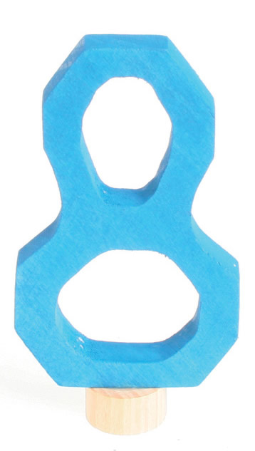 GRIMM´S Zahlenstecker 8 blau GRIMM´S Zahlenstecker 8 blau