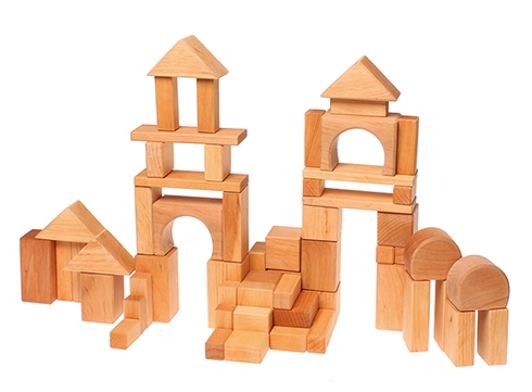 GRIMM ́S Geo-Bauklötze natur (60 Stk.)