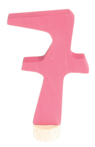 GRIMM´S Zahlenstecker 7 rosa GRIMM´S Zahlenstecker 7 rosa