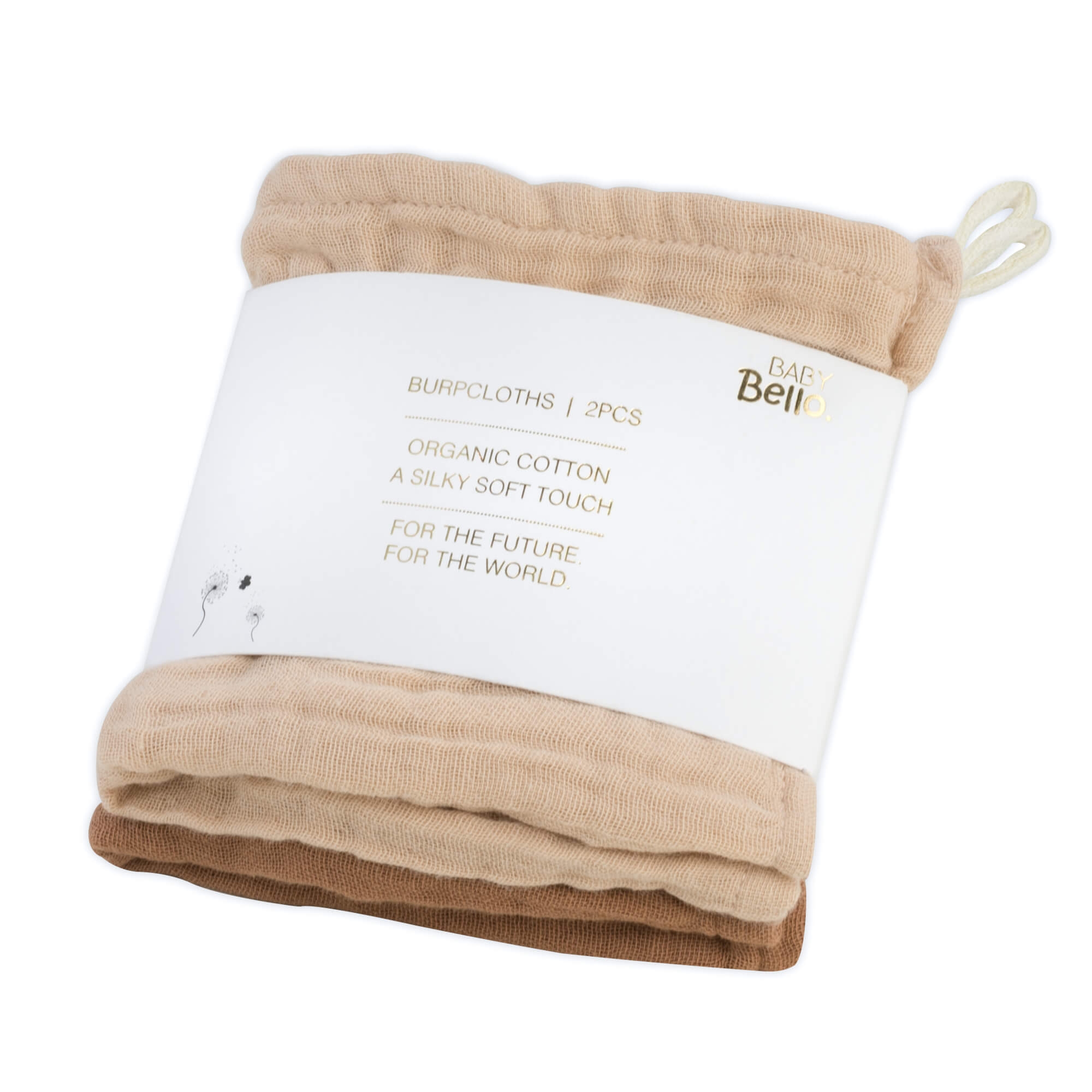 Baby Bello Mundtuch Burp Cloths Desert Rose