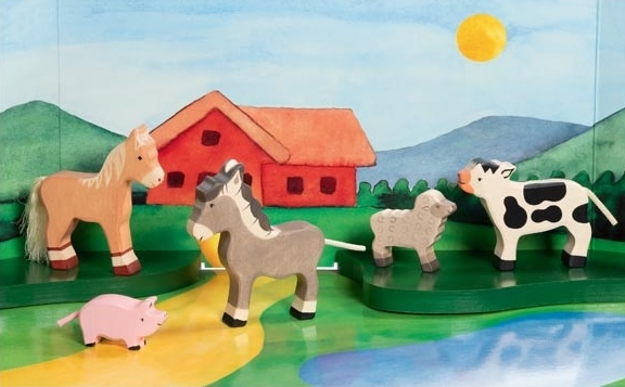 HOLZTIGER Bauernhoftiere Set