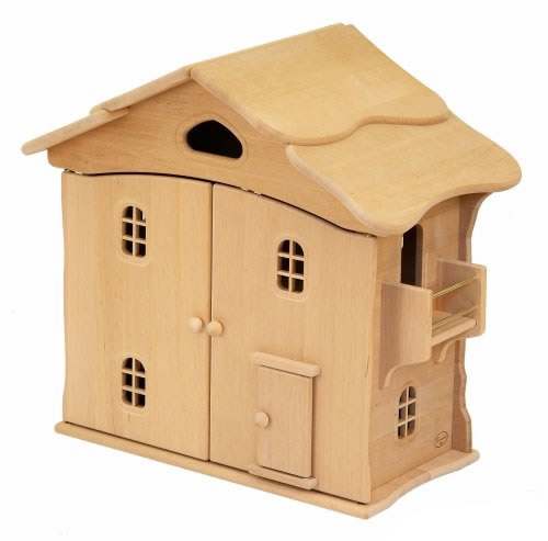 Drewart Puppenhaus mit Türen natur