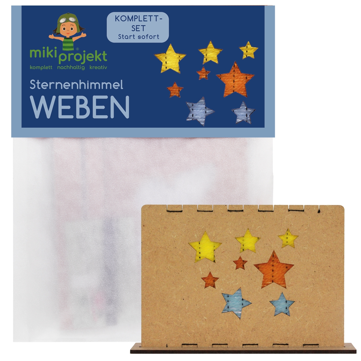 mikiprojekt Bastelset Weben Sternenhimmel mikiprojekt Bastelset Weben Sternenhimmel