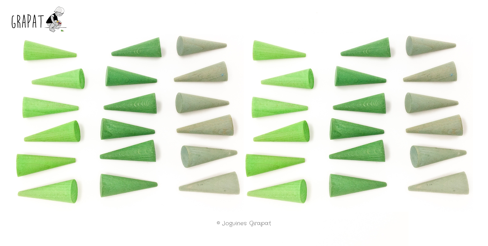 Grapat Mandala Kleine Grüne Kegel Cones Grapat Mandala Kleine Grüne Kegel Cones